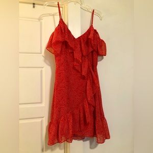 Red Off the Shoulder Dress - Never Been Worn